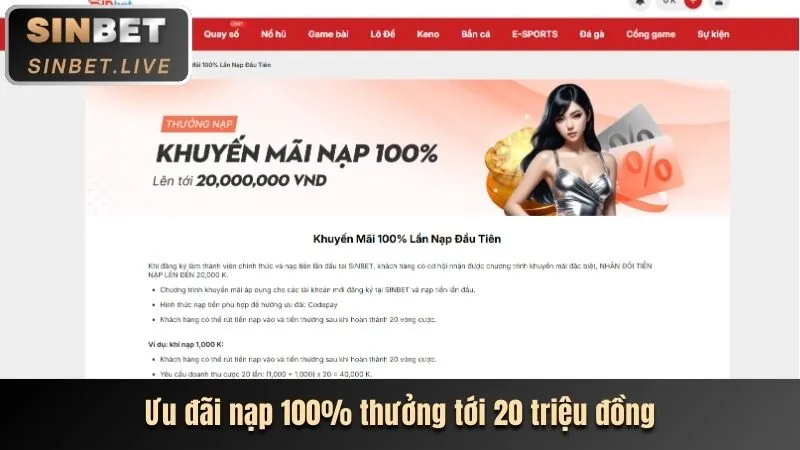 Thưởng Chào Mừng Thành Viên Mới K9Win Casino